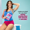 lazies are ideal for use after waxing, laser hair removal or post play