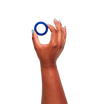 Hand holding silicone c-ring