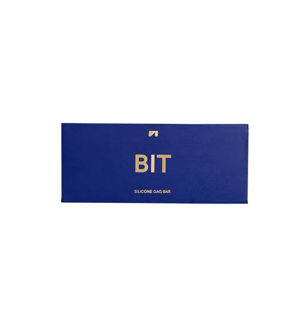 Packaging for navy blue silicon gag bar