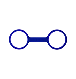 Navy blue silicone handcuffs