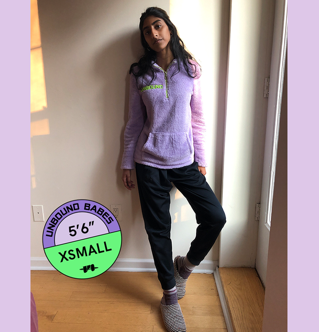 Fleece size x-small on 5'6