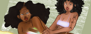 Illustration of couple