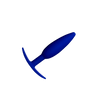 Navy blue silicone butt plug